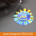 Autocollant d&#39;étiquette de sécurité laser hologramme de dégâts faciles